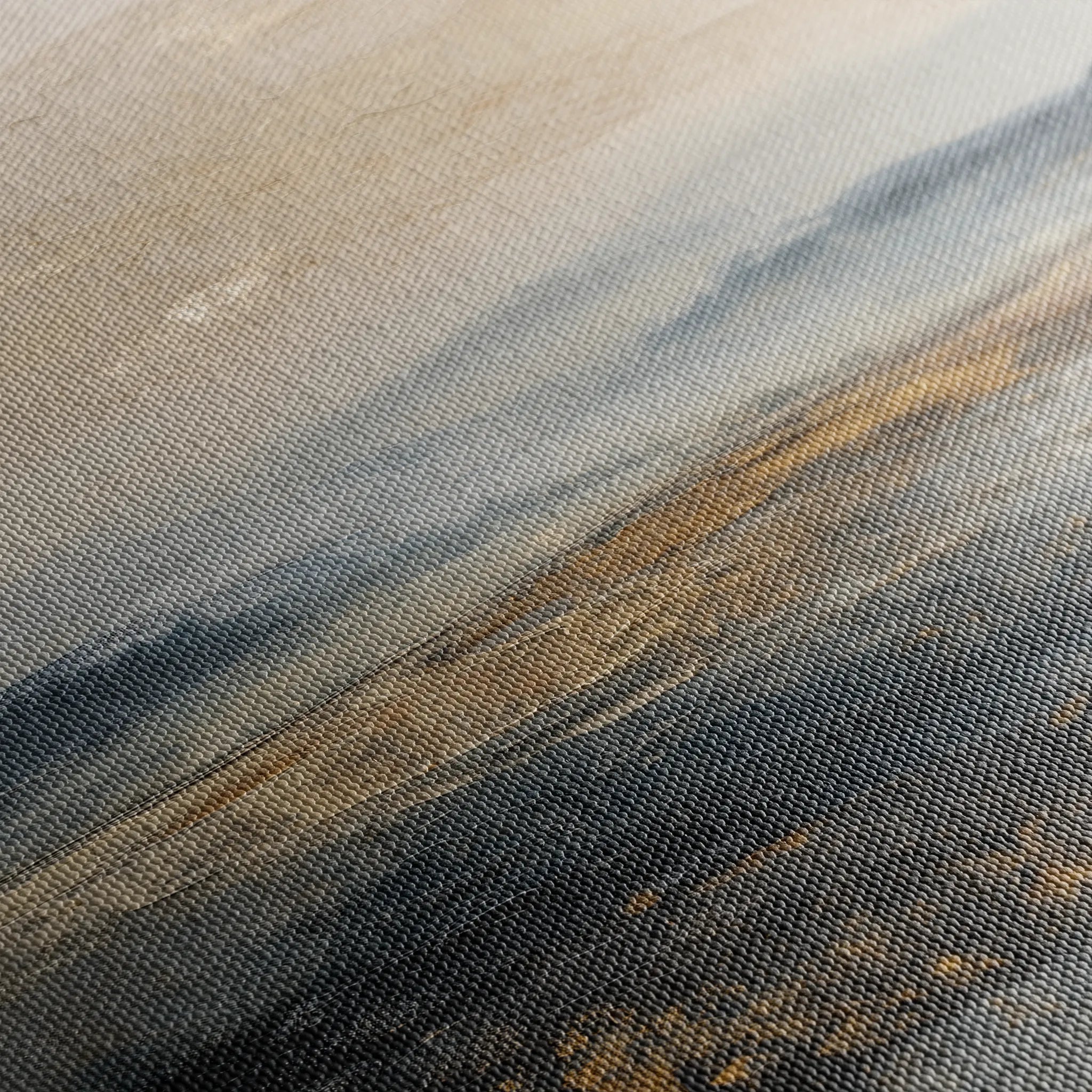 Abstract 1743 Canvas Art 16" x 16" / 40 x 40 cm / Black