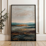 Abstract 1744 Canvas Art 18" x 24" / 45 x 60 cm / Black