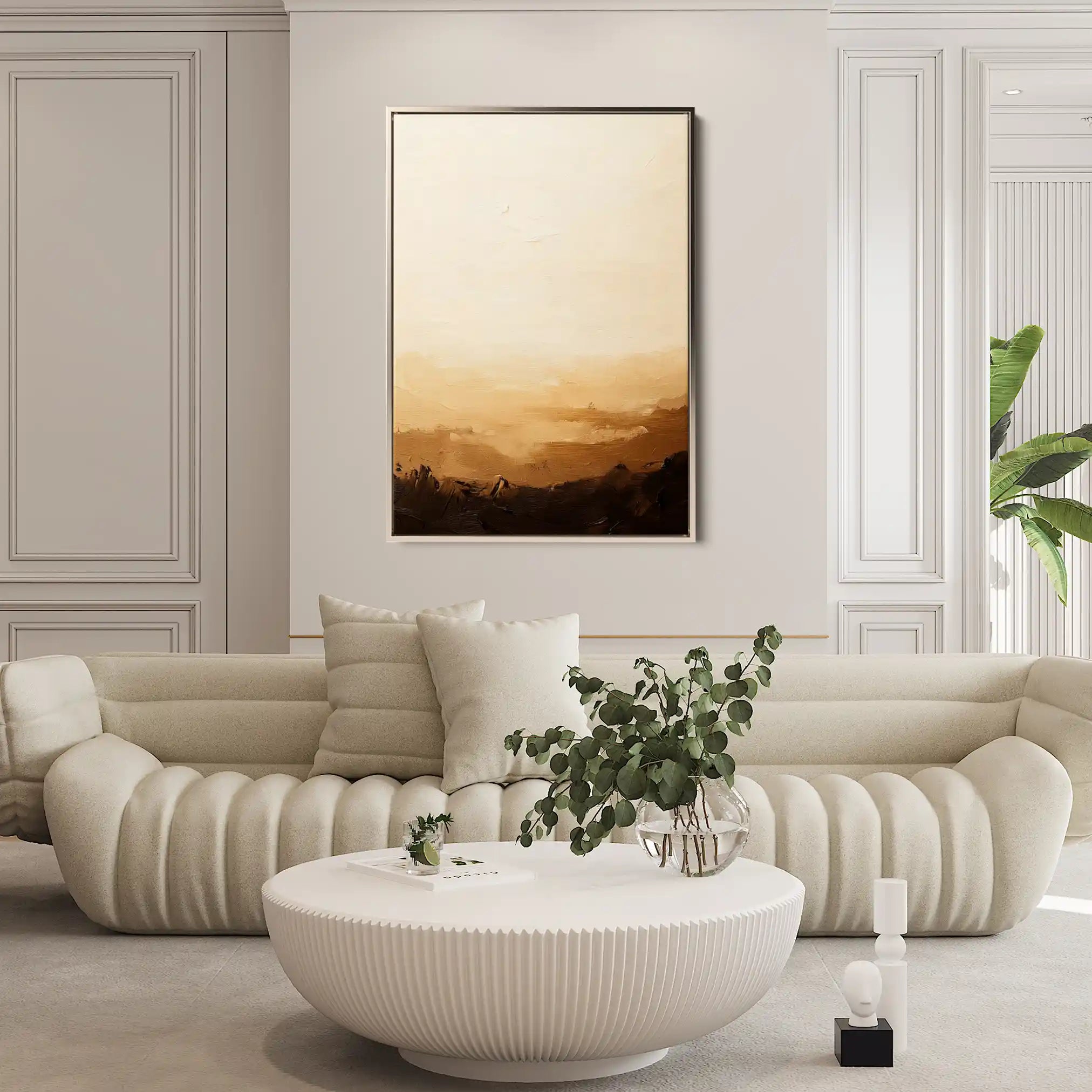 Abstract 1745 Canvas Art 18" x 24" / 45 x 60 cm / Black
