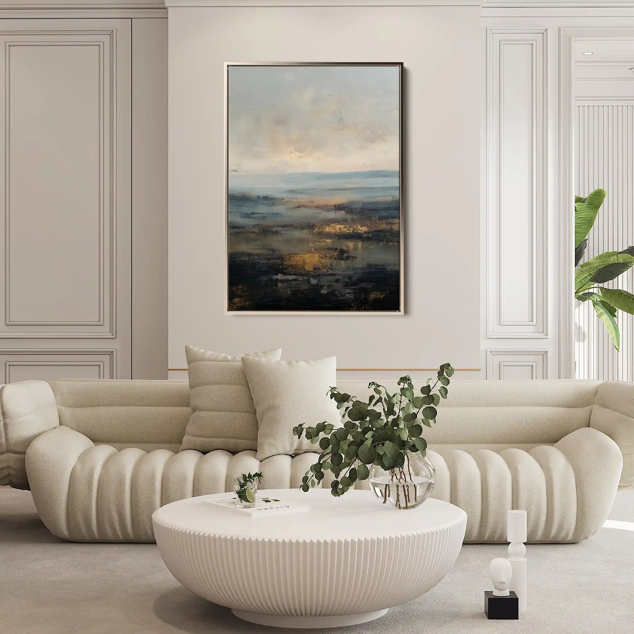 Abstract 1746 Canvas Art 18" x 24" / 45 x 60 cm / Black
