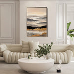 Abstract 1747 Canvas Art 18" x 24" / 45 x 60 cm / Black