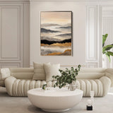 Abstract 1747 Canvas Art 18" x 24" / 45 x 60 cm / Black
