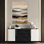 Abstract 1747 Canvas Art 18" x 24" / 45 x 60 cm / Black