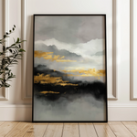Abstract 1748 Canvas Art 18" x 24" / 45 x 60 cm / Black