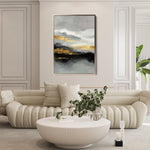 Abstract 1748 Canvas Art 18" x 24" / 45 x 60 cm / Black
