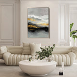 Abstract 1748 Canvas Art 18" x 24" / 45 x 60 cm / Black