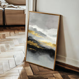 Abstract 1748 Canvas Art 18" x 24" / 45 x 60 cm / Black