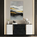Abstract 1748 Canvas Art 18" x 24" / 45 x 60 cm / Black