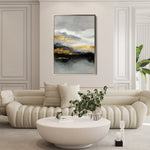 Abstract 1748 Canvas Art 60 x 40 cm / Black