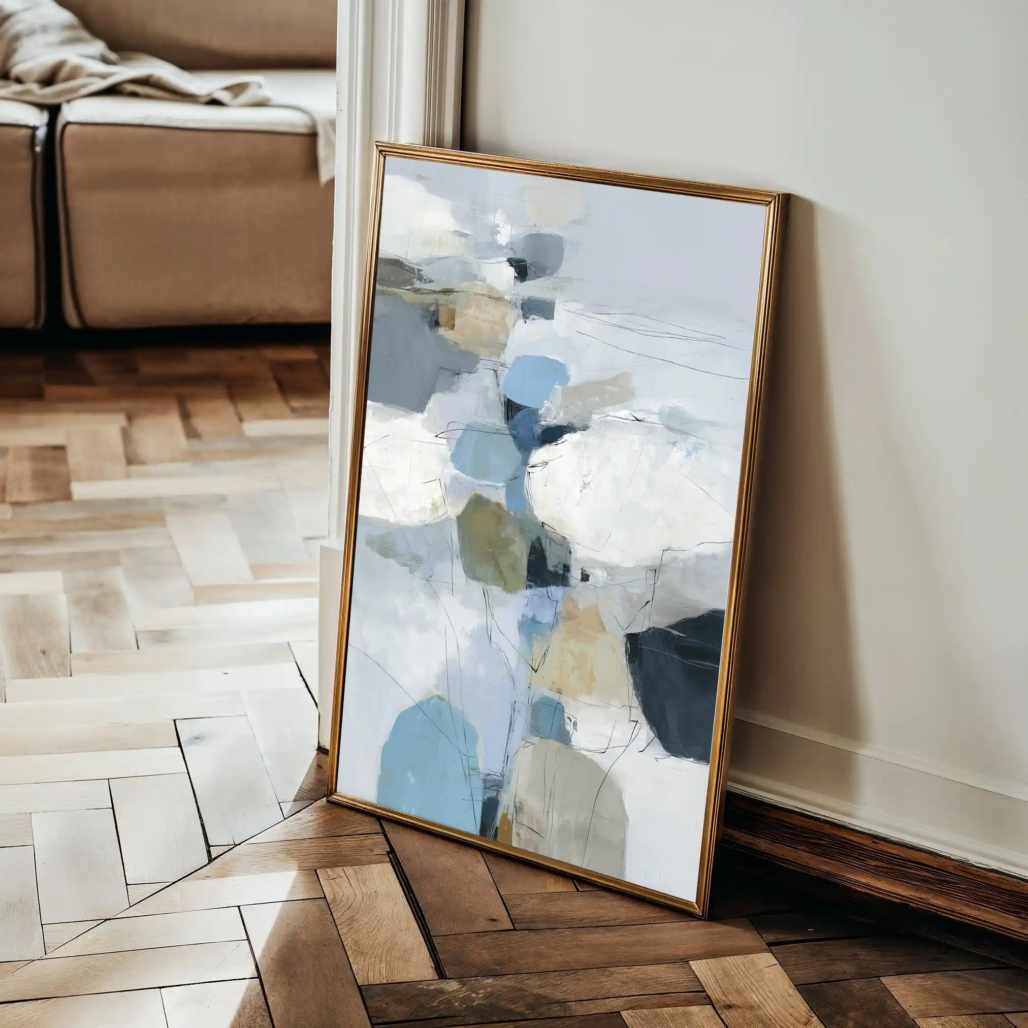 Abstract 1749 Canvas Art 60 x 40 cm / Black