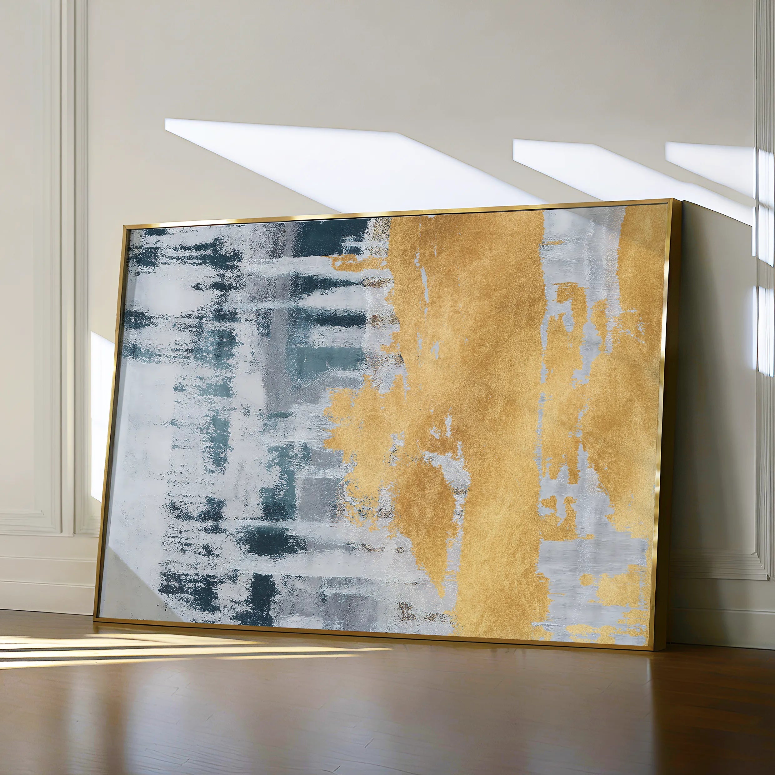Abstract 175 Canvas Art 18" x 24" / 45 x 60 cm / Black