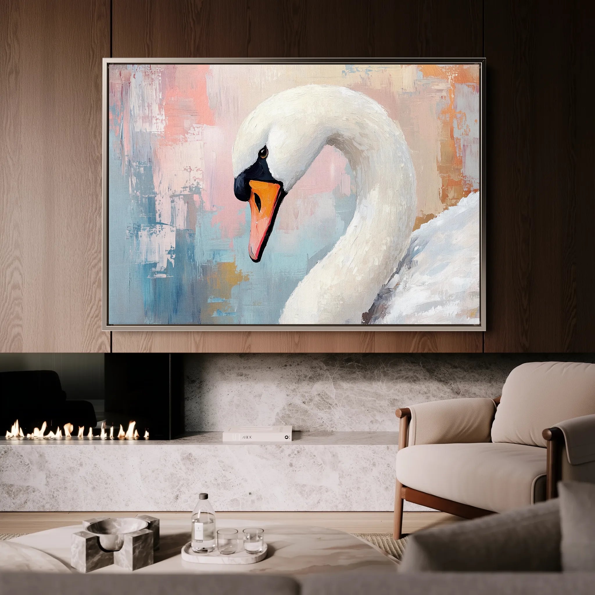 Animals 175 Canvas Art 18" x 24" / 45 x 60 cm / Black