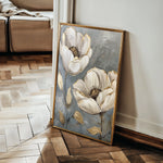Floral 175 Canvas Art 18" x 24" / 45 x 60 cm / Black
