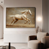 Horses 175 Canvas Art 18" x 24" / 45 x 60 cm / Black