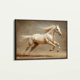Horses 175 Canvas Art 18" x 24" / 45 x 60 cm / Black