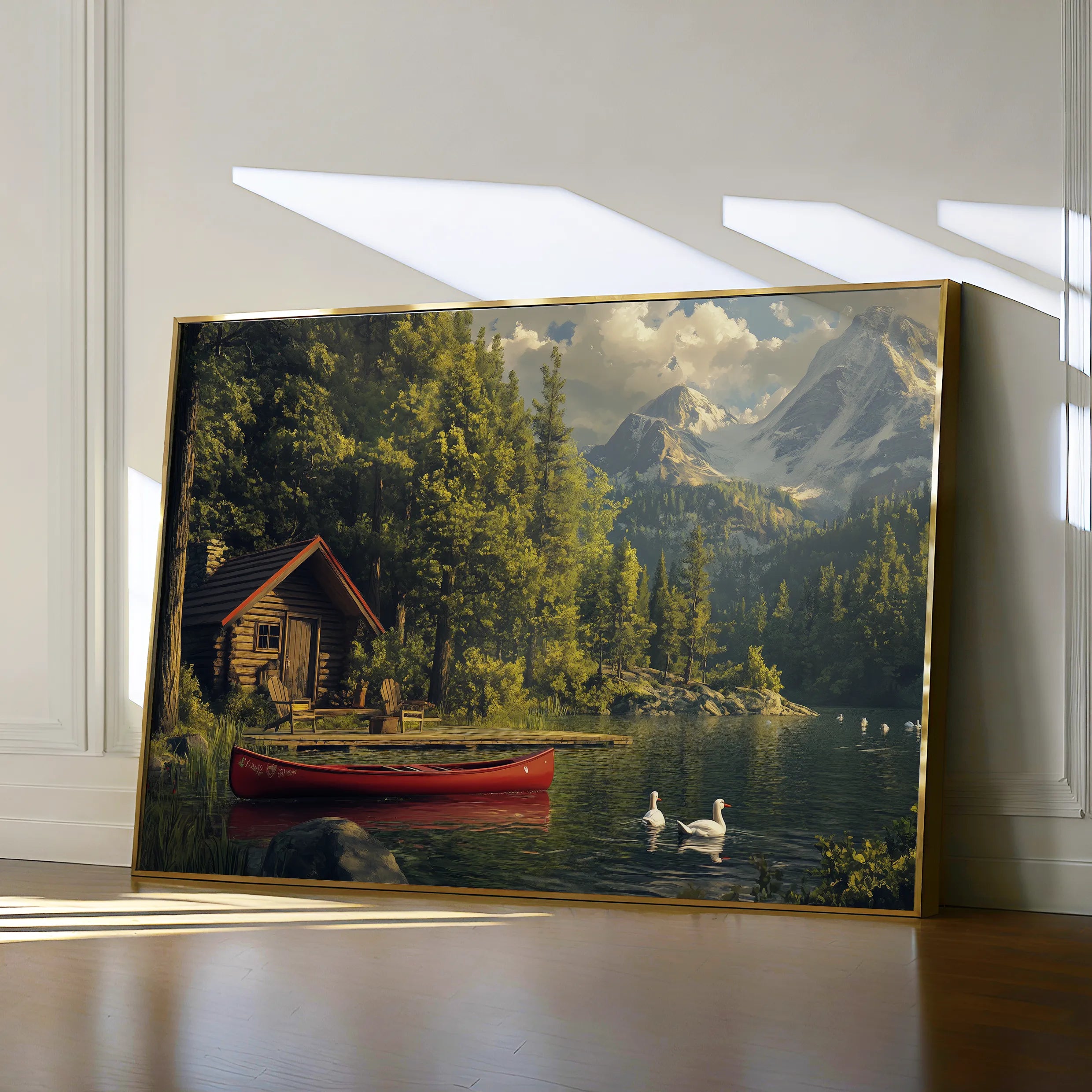 Landscape 175 Canvas Art 18" x 24" / 45 x 60 cm / Black