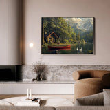 Landscape 175 Canvas Art 18" x 24" / 45 x 60 cm / Black