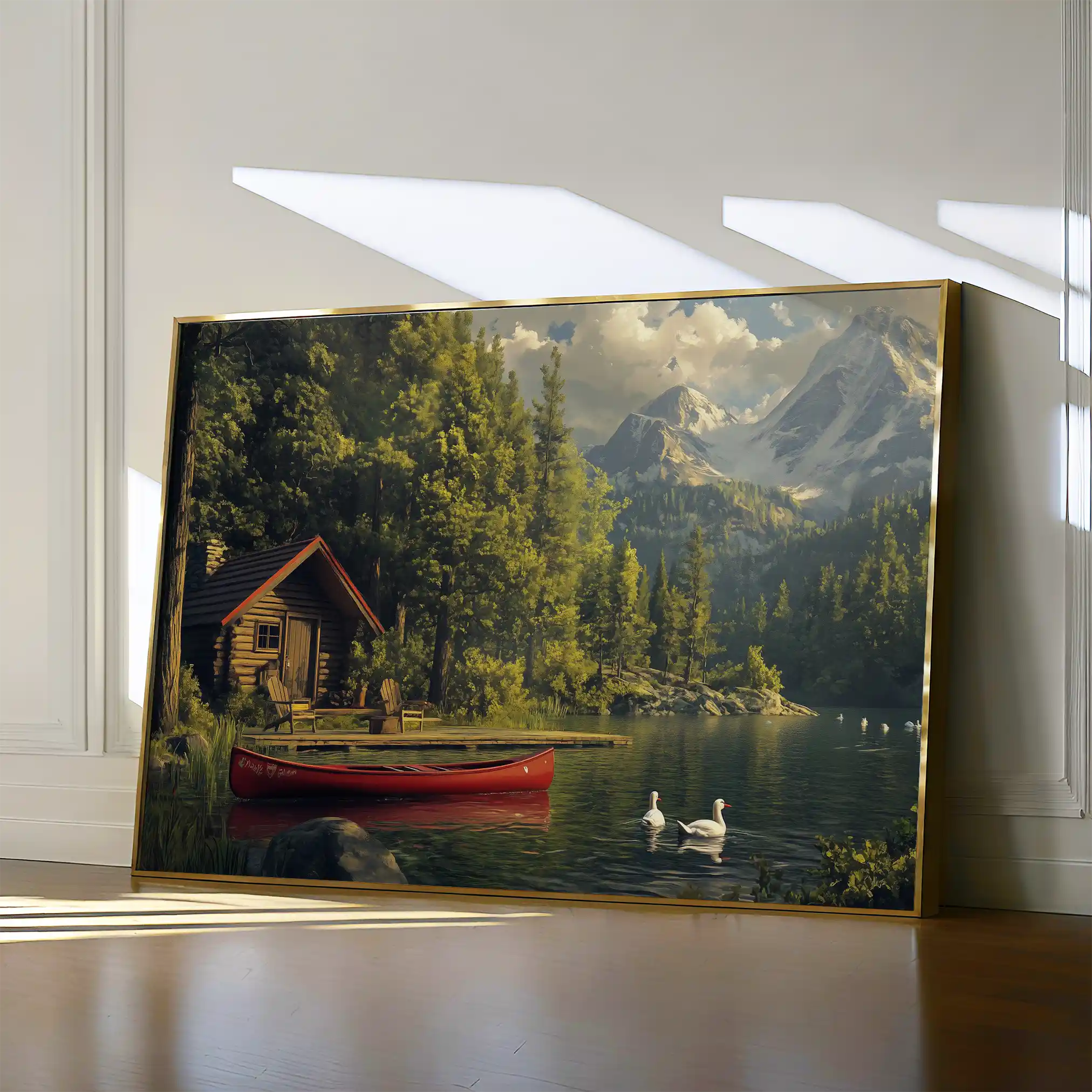 Landscape 175 Canvas Art 60 x 40 cm / Black