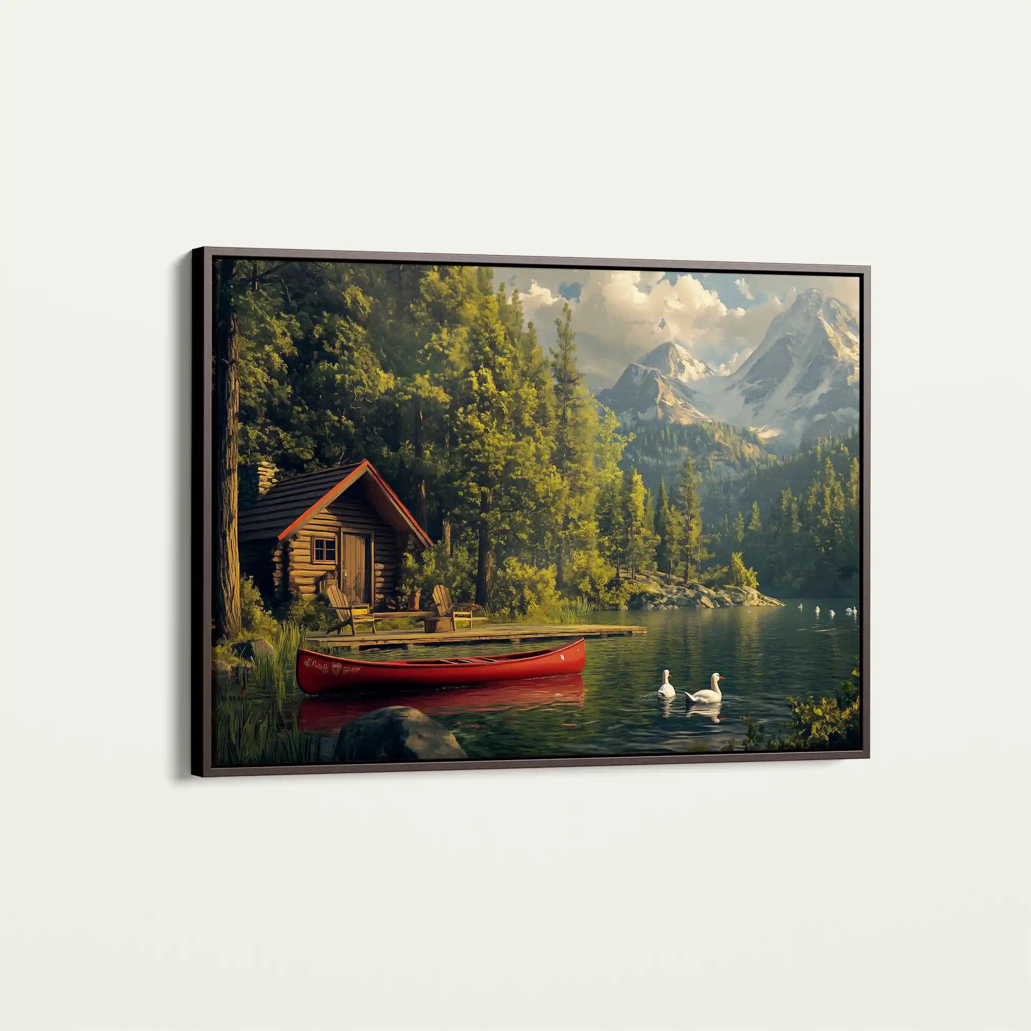 Landscape 175 Canvas Art 60 x 40 cm / Black