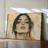 Portrait 175 Canvas Art 18" x 24" / 45 x 60 cm / Black