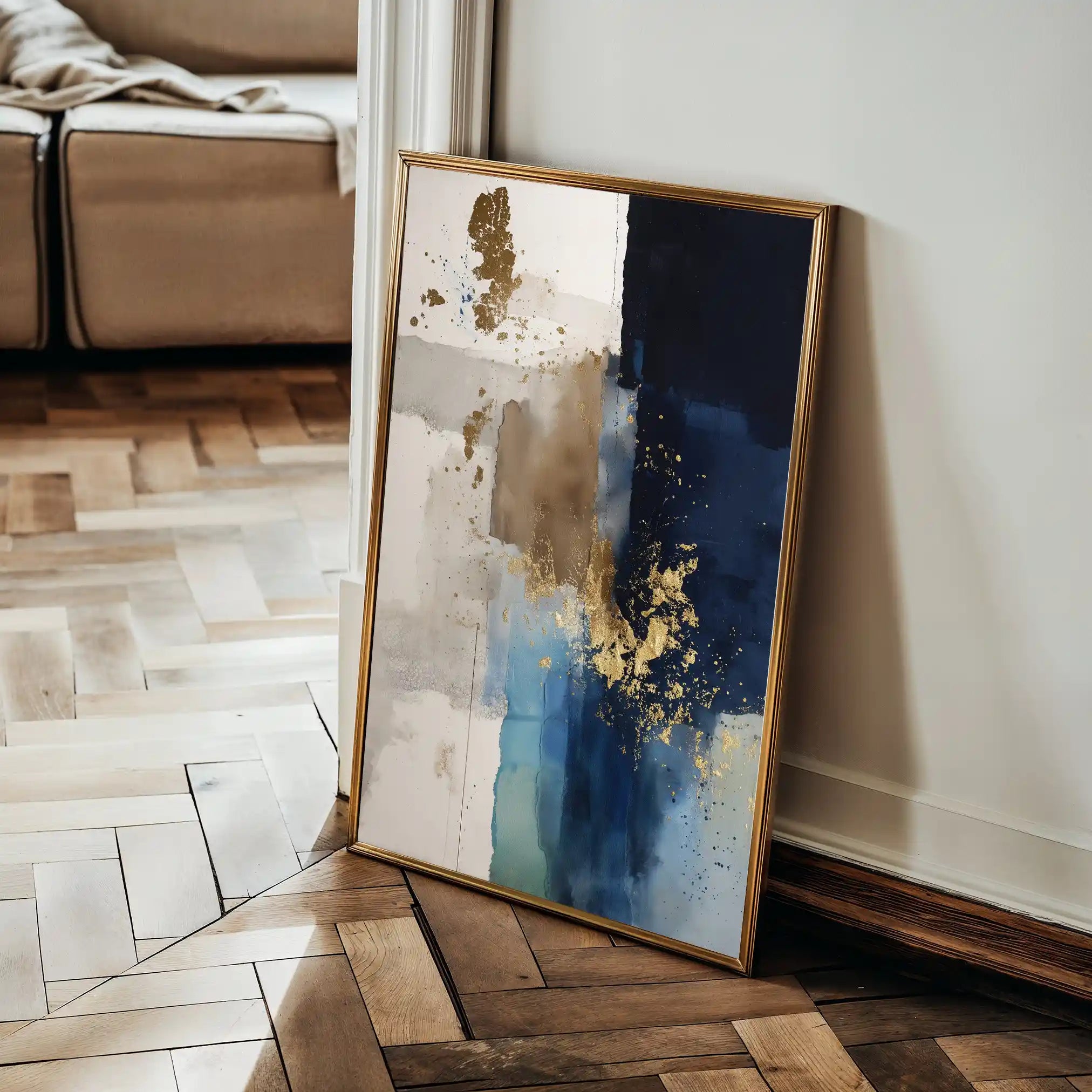 Abstract 1751 Canvas Art 60 x 40 cm / Black