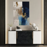 Abstract 1751 Canvas Art 60 x 40 cm / Black