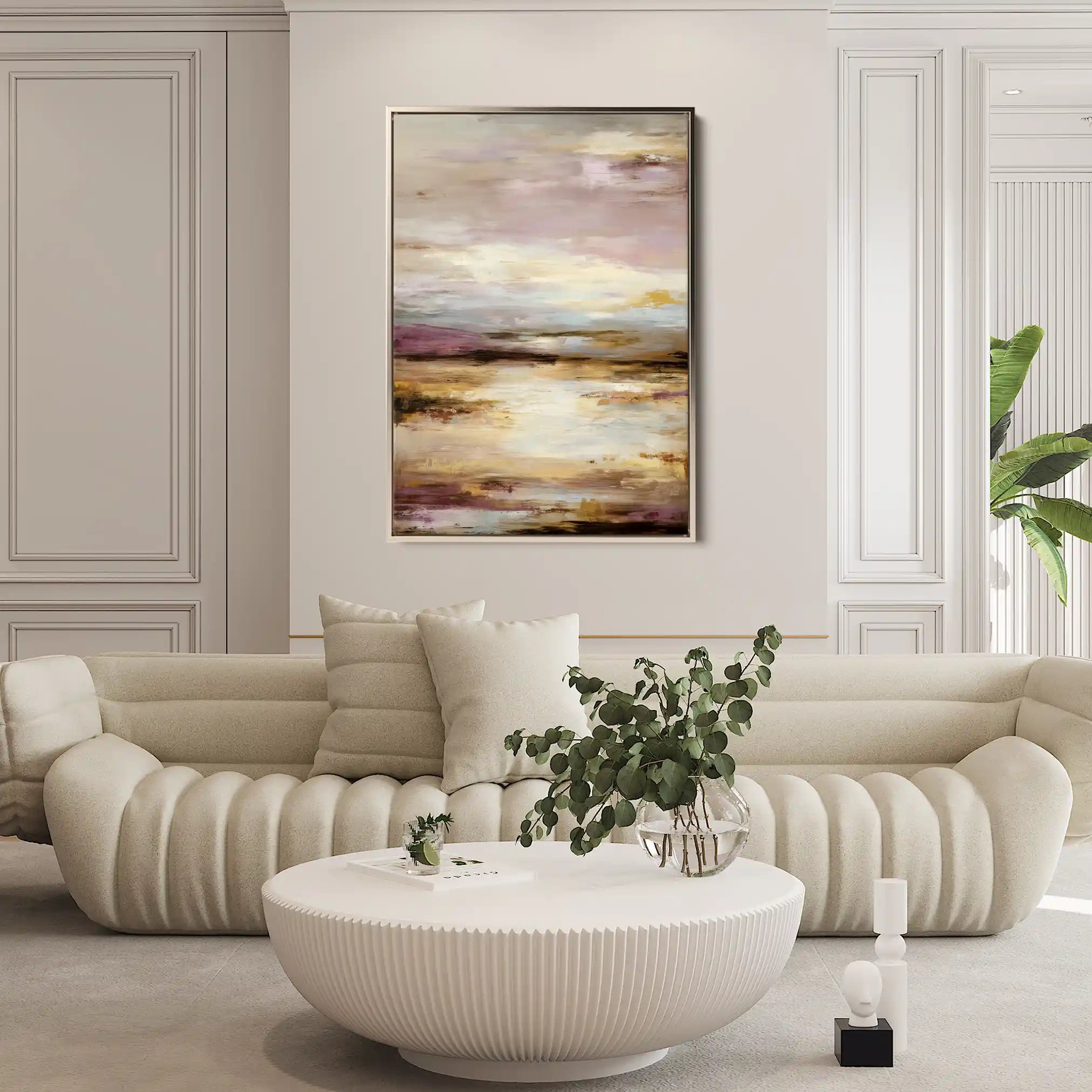 Abstract 1752 Canvas Art 18" x 24" / 45 x 60 cm / Black