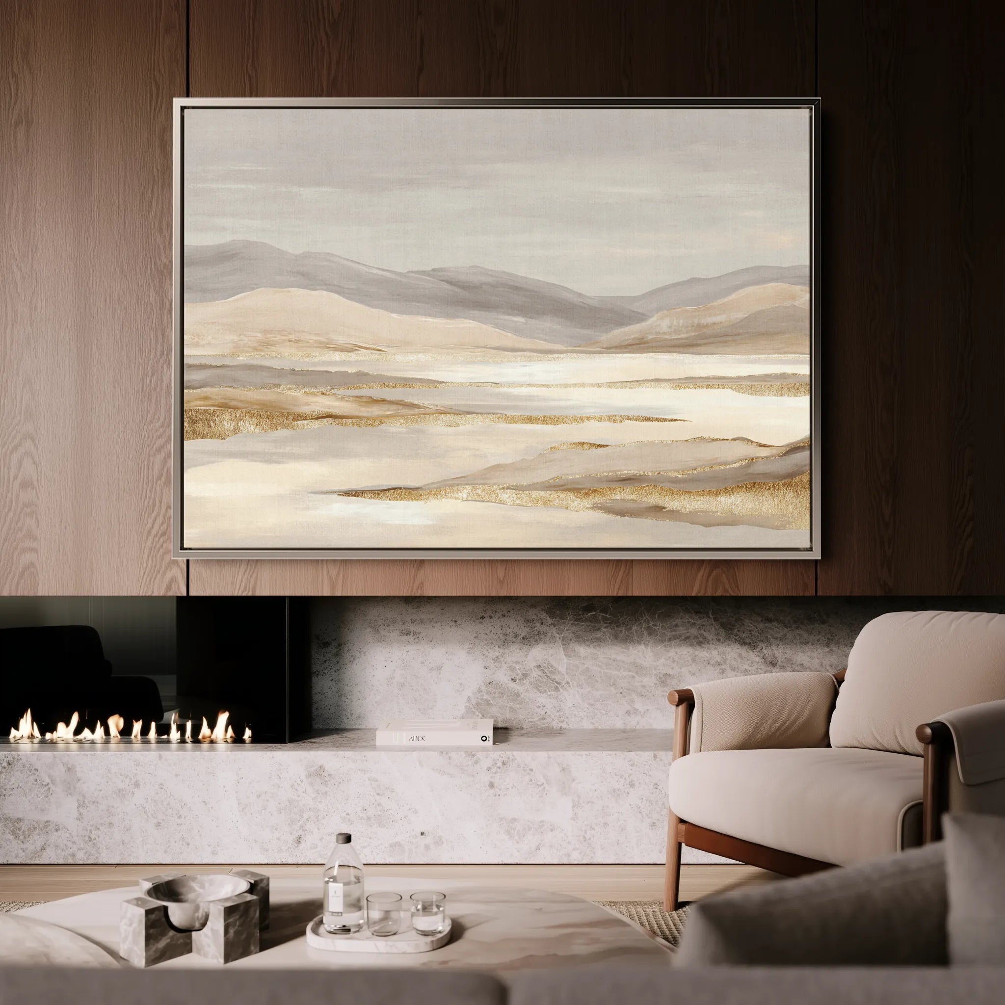 Abstract 1753 Canvas Art 18" x 24" / 45 x 60 cm / Black