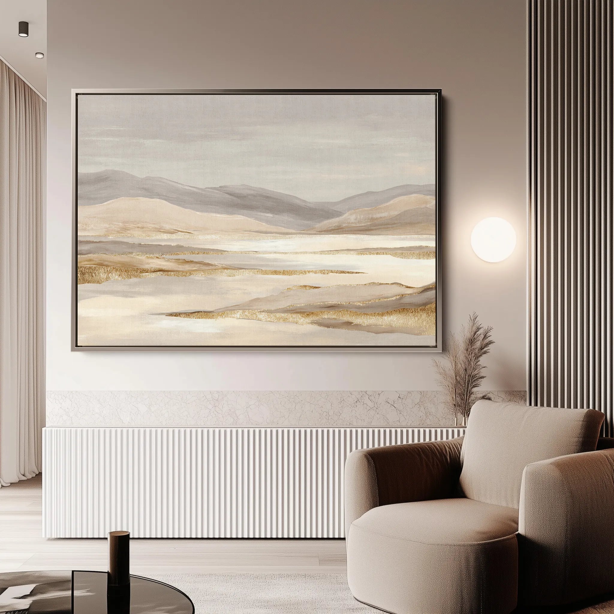 Abstract 1753 Canvas Art 18" x 24" / 45 x 60 cm / Black