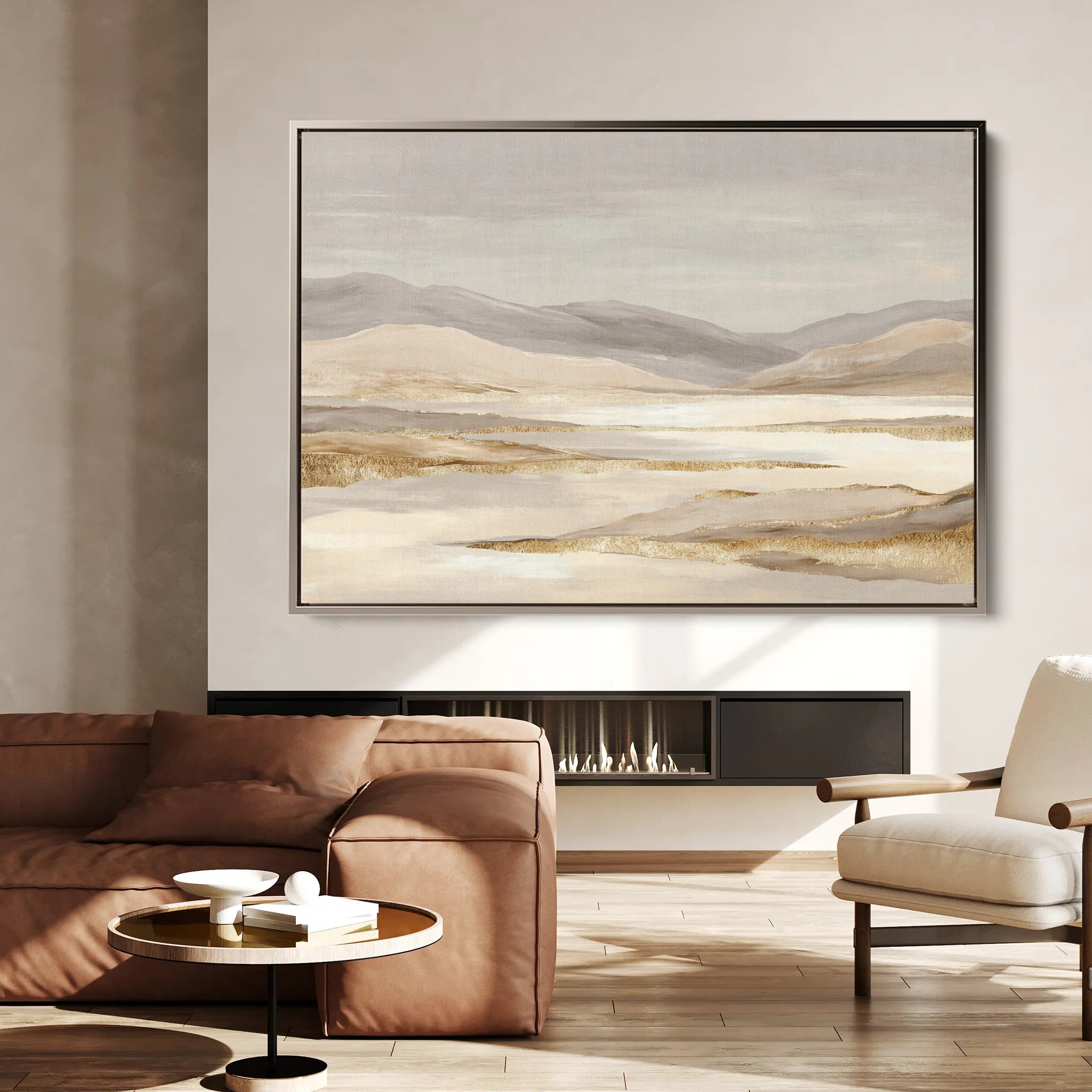 Abstract 1753 Canvas Art 18" x 24" / 45 x 60 cm / Black