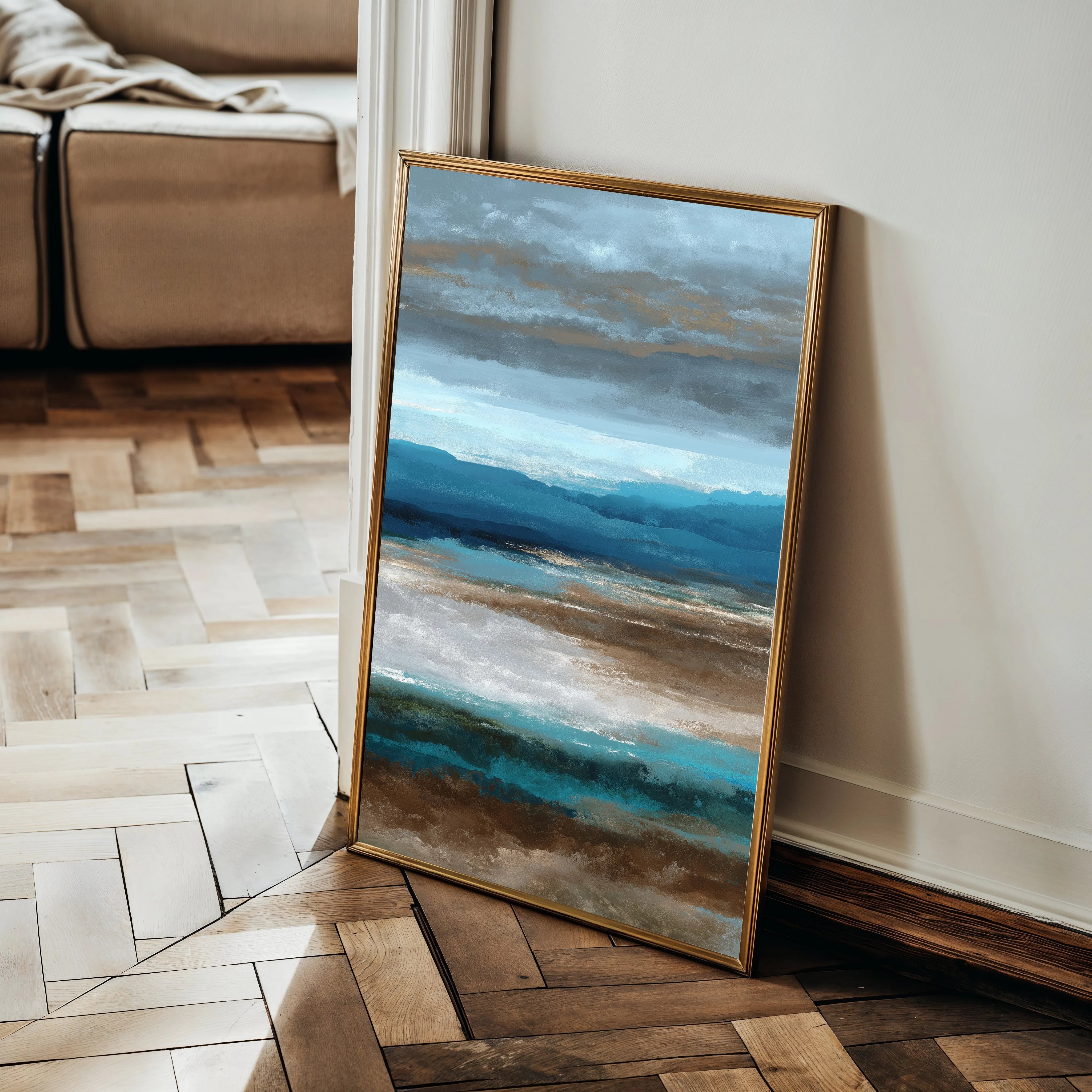 Abstract 1754 Canvas Art 18" x 24" / 45 x 60 cm / Black