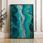 Abstract 1757 Canvas Art 18" x 24" / 45 x 60 cm / Black