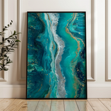 Abstract 1757 Canvas Art 18" x 24" / 45 x 60 cm / Black