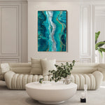 Abstract 1757 Canvas Art 18" x 24" / 45 x 60 cm / Black