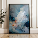 Abstract 1758 Canvas Art 18" x 24" / 45 x 60 cm / Black