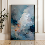 Abstract 1758 Canvas Art 18" x 24" / 45 x 60 cm / Black