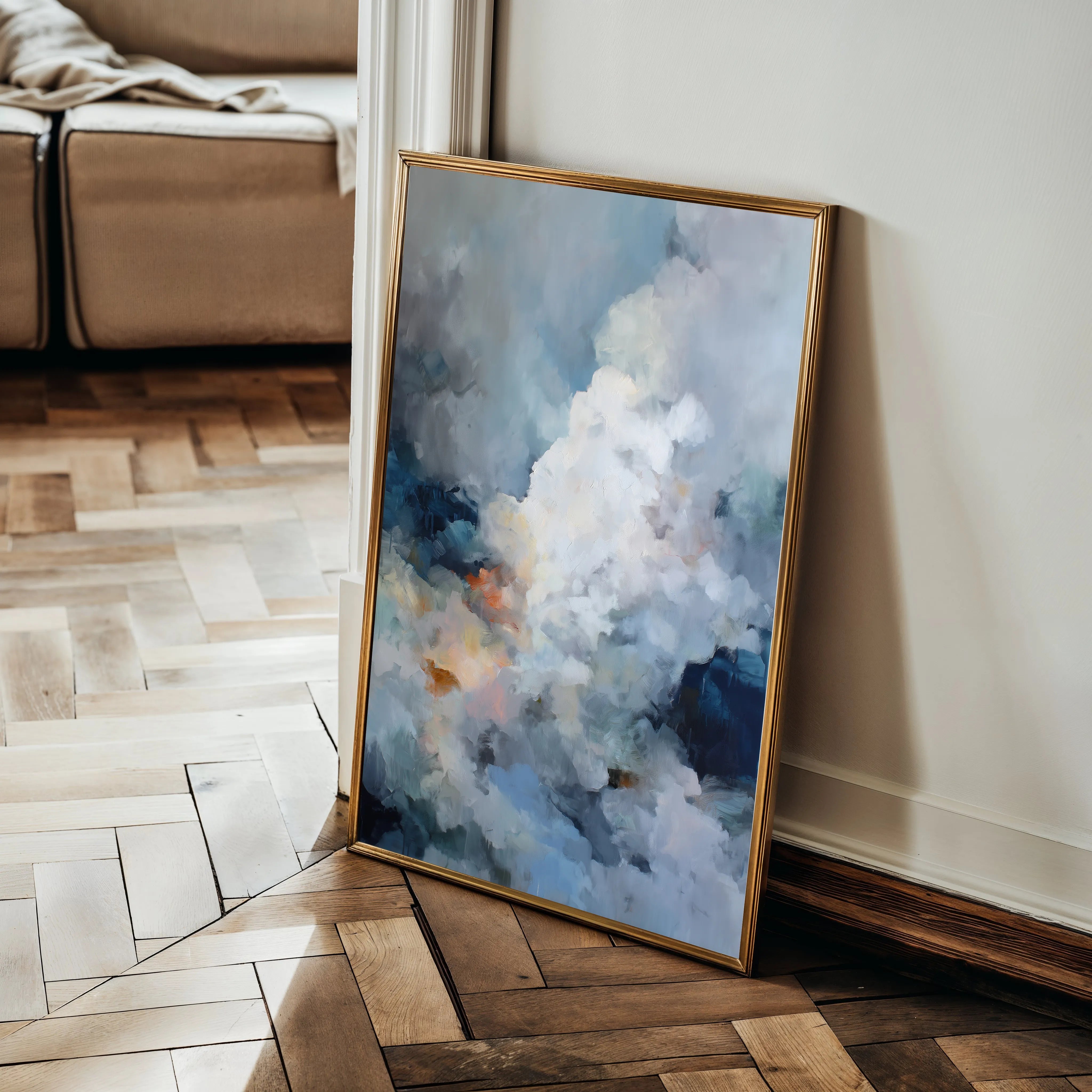 Abstract 1758 Canvas Art 18" x 24" / 45 x 60 cm / Black