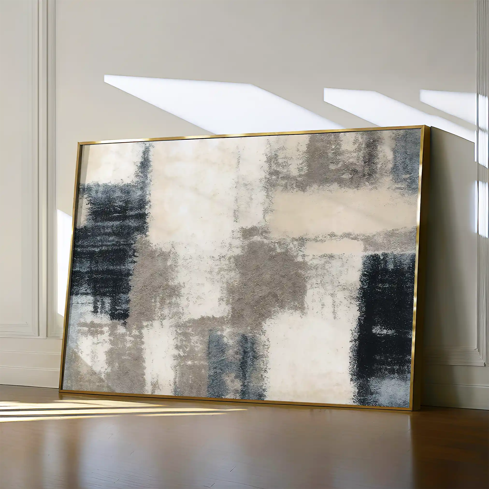Abstract 176 Canvas Art 18" x 24" / 45 x 60 cm / Black