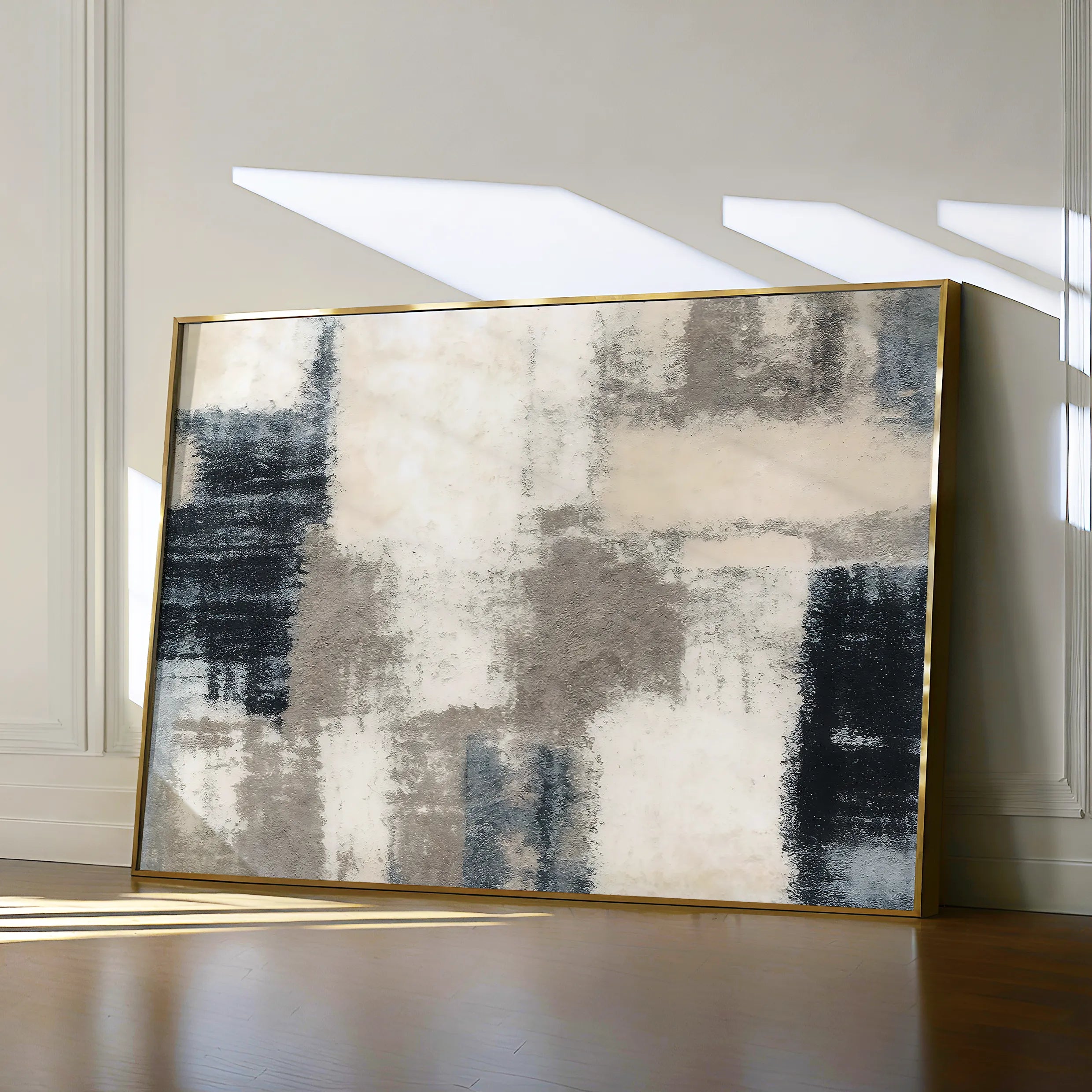 Abstract 176 Canvas Art 18" x 24" / 45 x 60 cm / Black