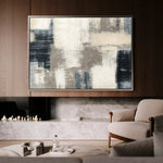 Abstract 176 Canvas Art 18" x 24" / 45 x 60 cm / Black