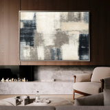 Abstract 176 Canvas Art 18" x 24" / 45 x 60 cm / Black