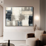 Abstract 176 Canvas Art 18" x 24" / 45 x 60 cm / Black