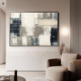 Abstract 176 Canvas Art 18" x 24" / 45 x 60 cm / Black