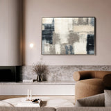 Abstract 176 Canvas Art 18" x 24" / 45 x 60 cm / Black