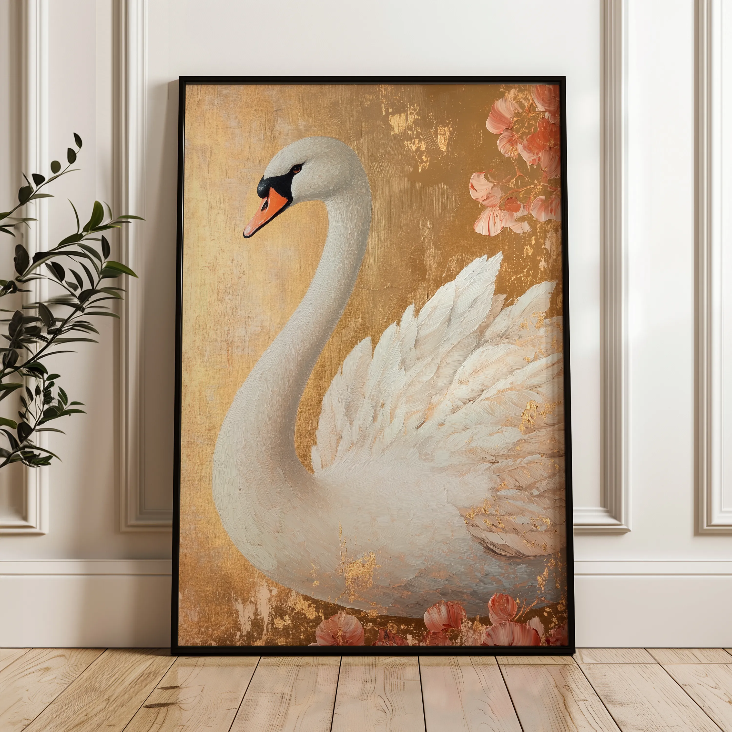 Animals 176 Canvas Art 18" x 24" / 45 x 60 cm / Black