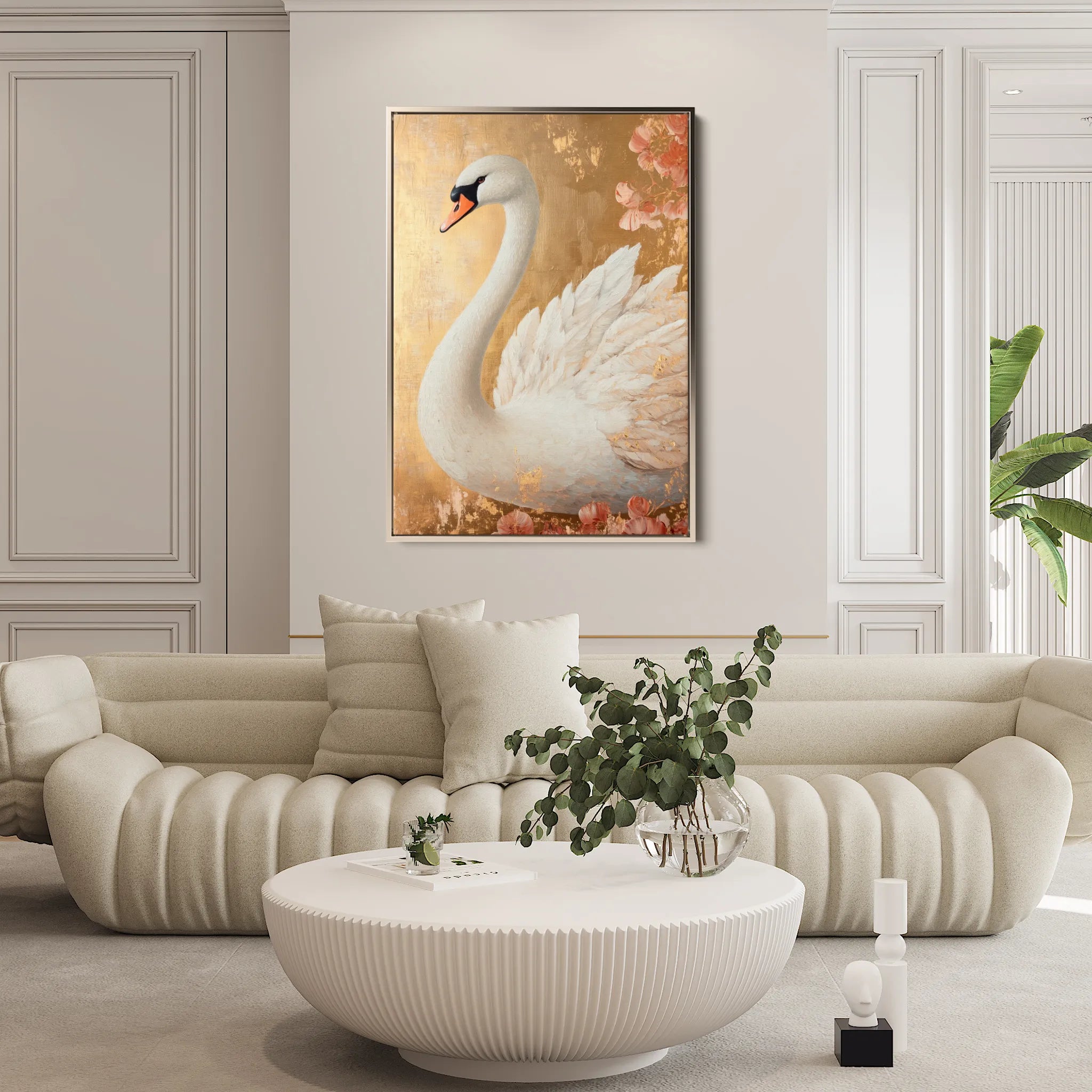 Animals 176 Canvas Art 18" x 24" / 45 x 60 cm / Black