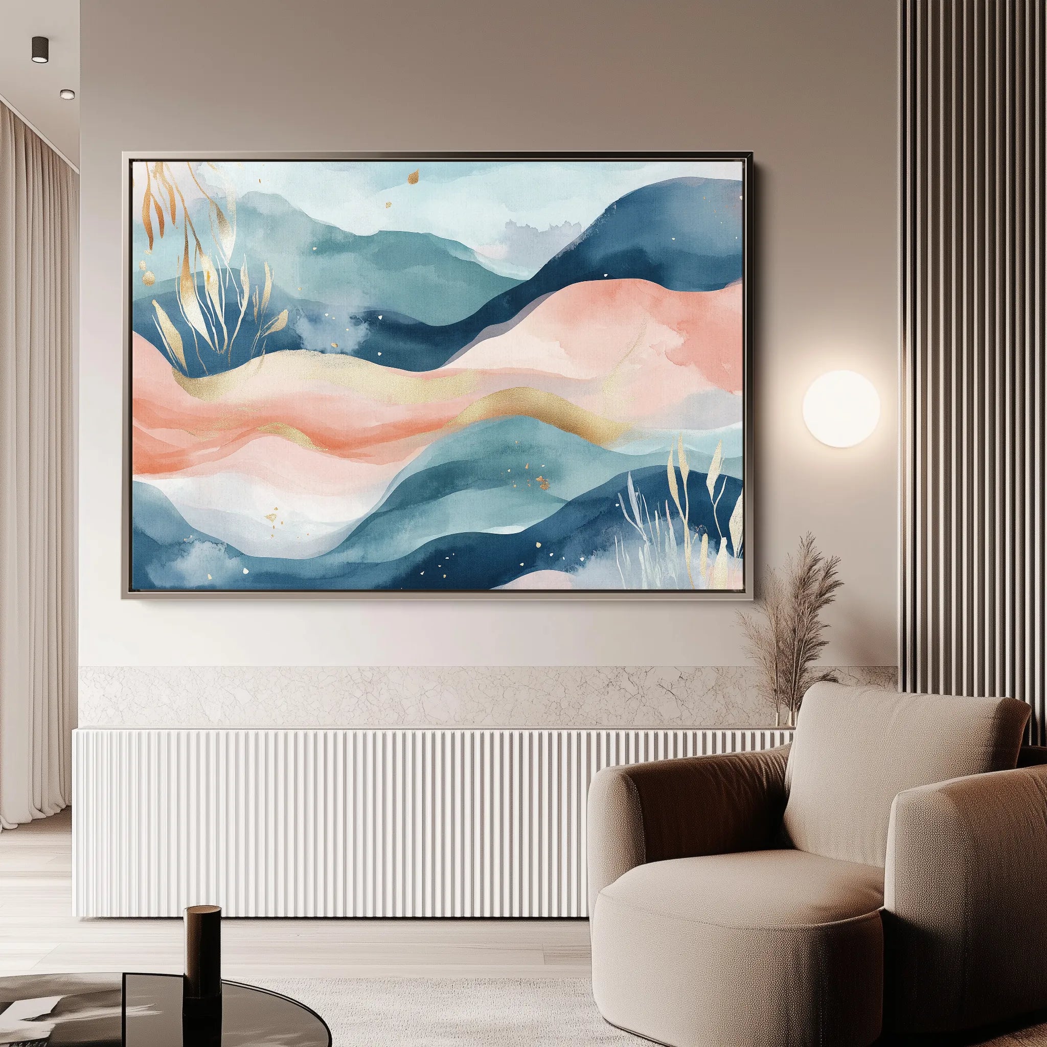 Boho 176 Canvas Art 18" x 24" / 45 x 60 cm / Black