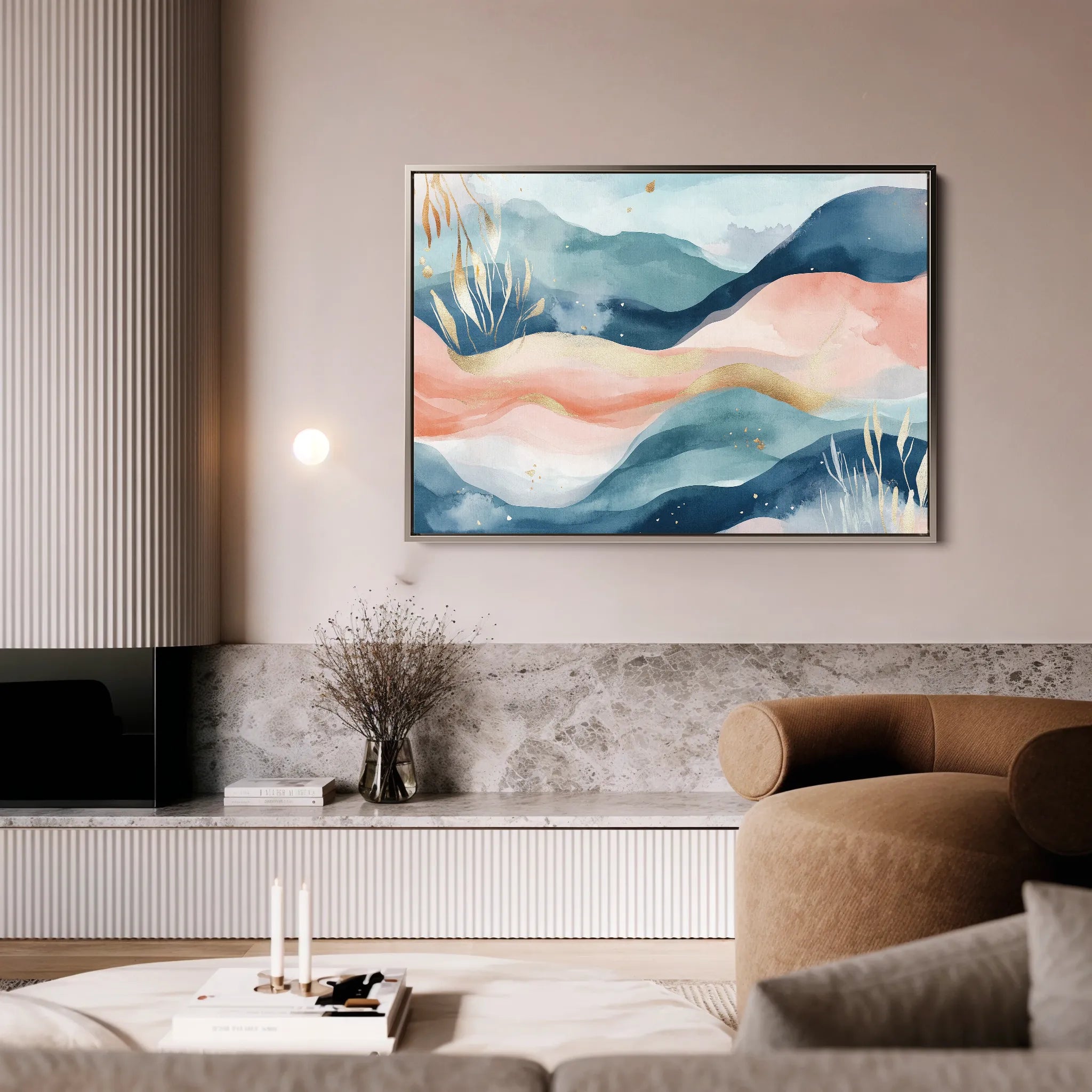 Boho 176 Canvas Art 18" x 24" / 45 x 60 cm / Black