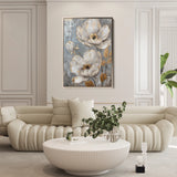 Floral 176 Canvas Art 18" x 24" / 45 x 60 cm / Black