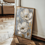 Floral 176 Canvas Art 18" x 24" / 45 x 60 cm / Black